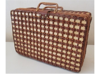 Wicker  Suitcase Picnic Basket,  18'w X 8'd X 12' H