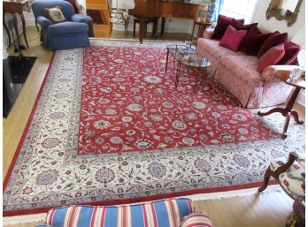 Finely Knotted 11' X 16' Oriental Wool Carpet - Purchased For $25,000 In 1992