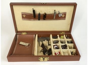 Vintage Jewelry Box With Cuff Links