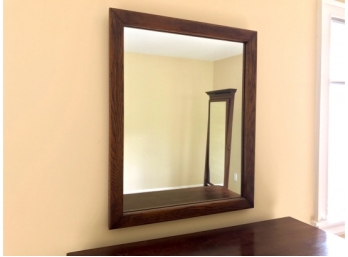Rectangular Oak Wall Mirror