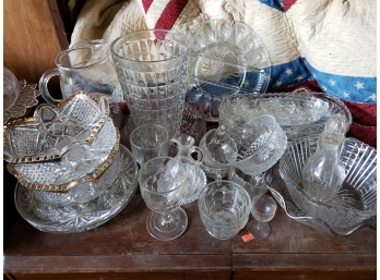 Asst  Clear Glassware Lot #2