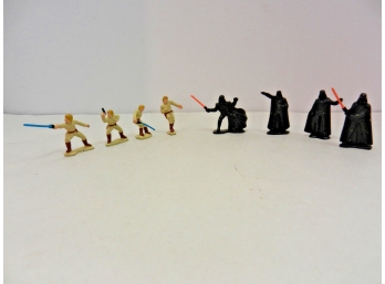 Pre Owned Set 8 LFL 1982 STAR WARS Diecast Mini Figures (Luke Skywalker, Darth Vader Etc)
