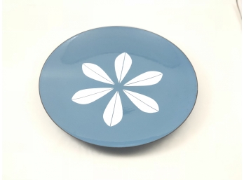 LARGE Mid Century Modern Cathrineholm Enamel Plate Baby Blue Lotus Design