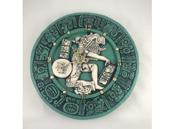 Vintage Mayan Style Sand Art Clock