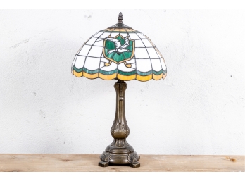 Spring Lake, NJ Country Club Leaded Glass Table Lamp