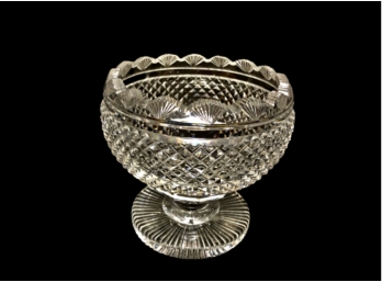 Scalloped, Cut Crystal Compote