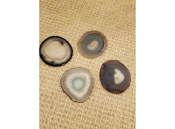Set Of 4 Agate Geode Coasters