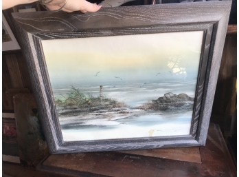 Watercolor Signed By, Thandsak, 'Before The Storm'