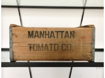 Vintage Manhattan Tomato Co. Crate
