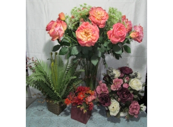 Large Artificial Flowers And Plants