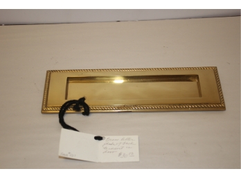 NWT Solid Brass Door Mail Envelope Slot