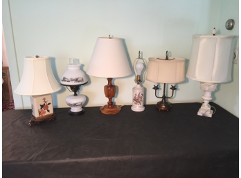 Set Of Six Table Lamps