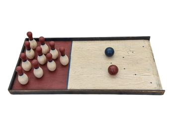 Vintage Wooden Skittle/Bowling Game