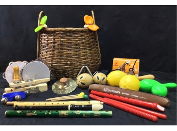 Festive Grouping Of Children's Percussion Instruments
