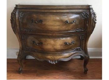 Two Door Carved Accent Chest