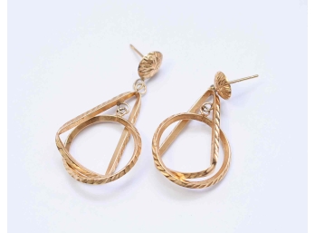 14k Gold Earrings 2.8 Grams