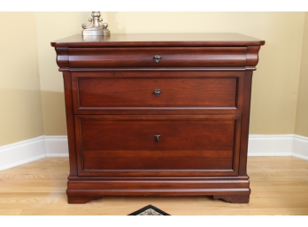 Two Drawer Solid Wood File Cabinet