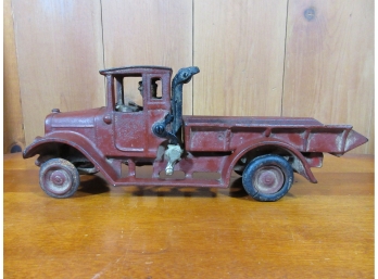 Antique Cast Iron Toy Dump Truck