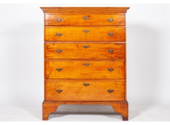 Antique Georgian Pine Chest Of Drawers Late 18th Century Circa 1700’s