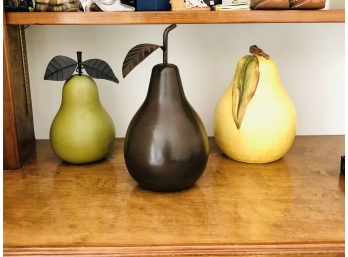 Decorative Wooden Pears