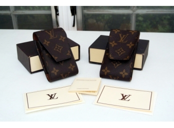 Two Authentic Louis Vuitton Cigarette Cases