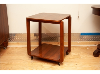 Modern Side Table On Casters