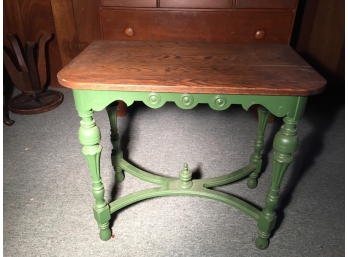 Vintage Oak Top End Table