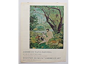 Vintage 1969 American Native Painting Exhibition At The Whitney Museum