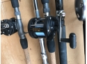 Group Of 6 Fishing Rods And Reels