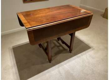 Convertible Satinwood Table With Cross Banding