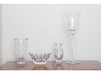 Four Glass Vases - AS IS