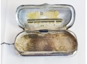Antique Sterling Silver Monogrammed Eye Glass Case
