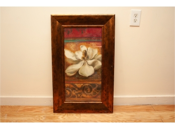 Framed Magnolia Flower Art