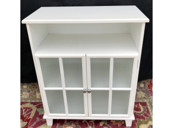 Gorgeous Storage Cabinet With Frosted Doors