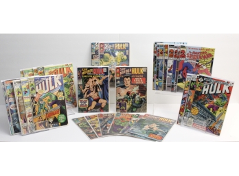 Lot Of 33 Early Issues Of The Incredible Hulk Comic Books And More