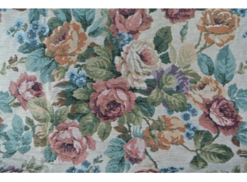 Floral Tapestry Remanent Fabric - Aprox. 4+ Yards