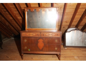 Vintage Dresser And Mirror