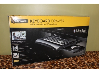 New Fellowes Keyboard Drawer With Microban Protection