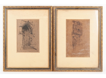 Pair Of Architectural City Prints
