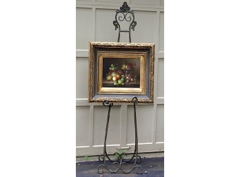 Vintage Wrought Iron Easel- Note:  Painting NOT Included