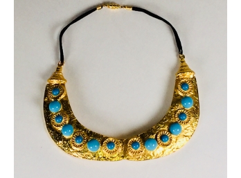 Vintage Kenneth Lane Egyptian Revival Bib Necklace