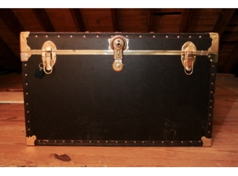 Large Brass Mounted Trunk