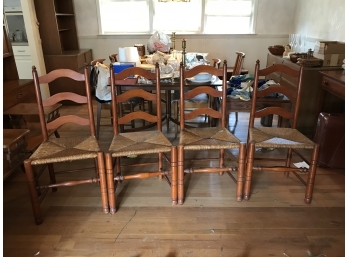 Four Ladder Back Chairs