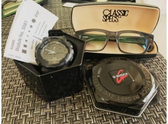 G-Shock Watch And Glasses