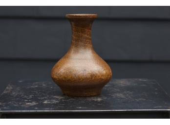 Mid Century Modern Australian Hand Turned Black Boy Wood Vase