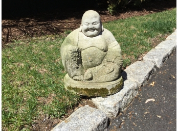 Outdoor Happy Buddha In Cement