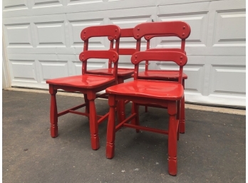 Vintage Red Chairs