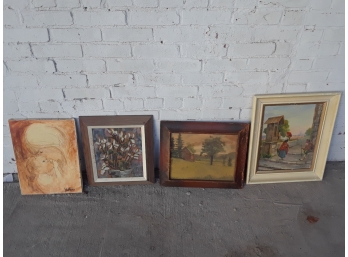 Four Framed Paintings