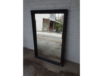 Antique Black Framed Mirror Large