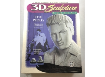 Sealed Collectible 3-d Sculpture Puzzle Of Elvis